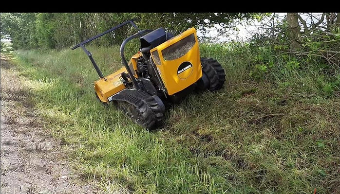 Mäh- und Mulchraupe